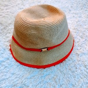 Calvin Klein Straw Bucket Hat